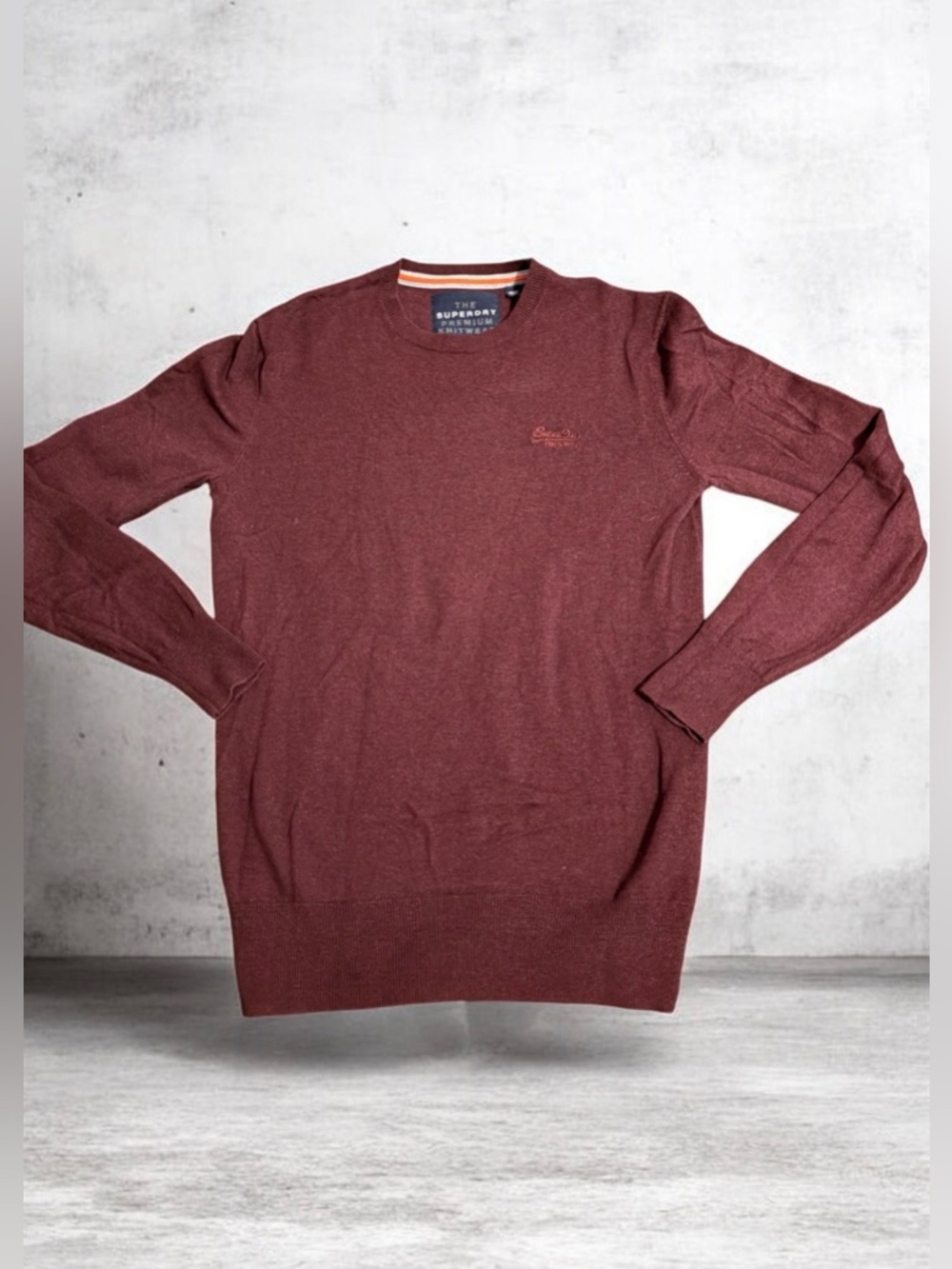 Superdry Men's Burgundy Crewneck Sweater